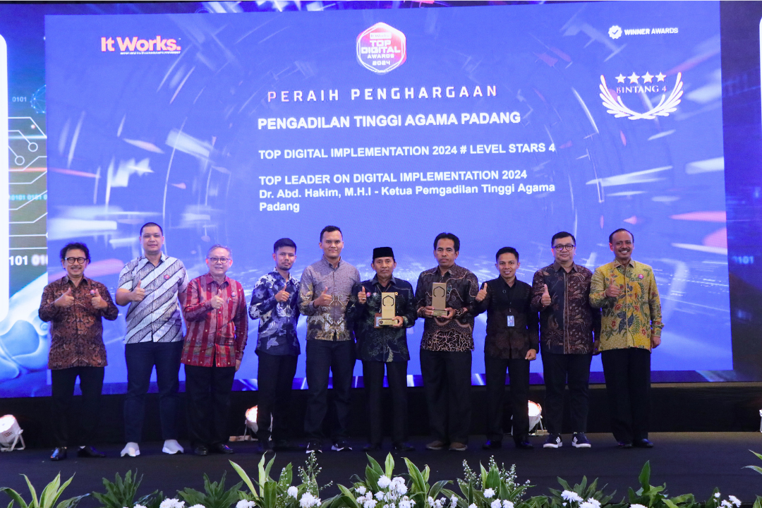 PTA Padang dan KPTA Raih Penghargaan TOP Digital Award