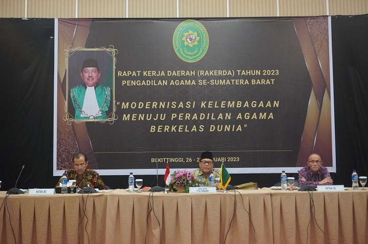 Rapat Kerja Daerah  RAKERDA Tahun 2023 Se-Wilayah Pengadilan Tinggi Agama Padang