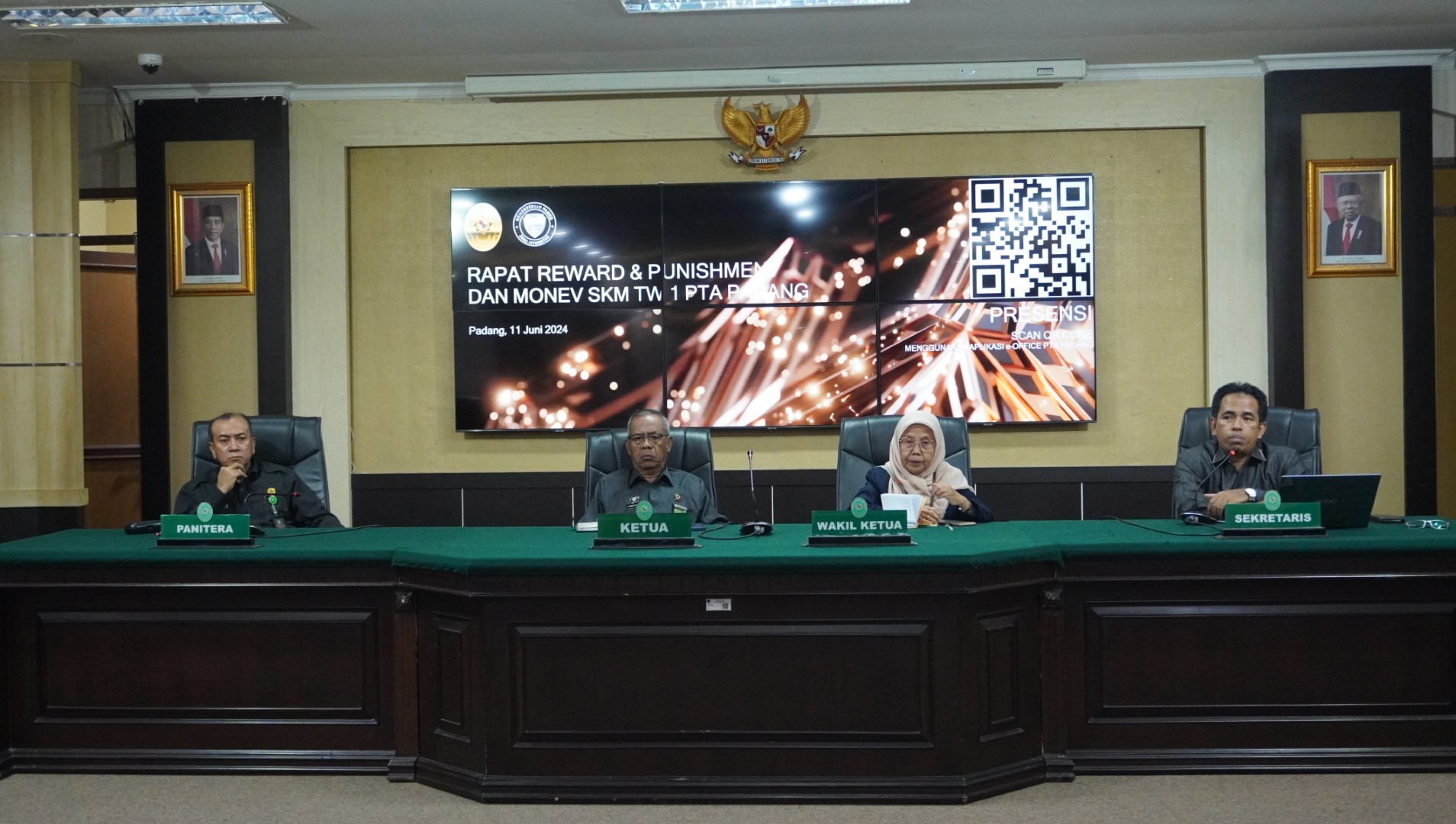 PTA Padang Lakukan Monitoring dan Evaluasi SKM Triwulan I Tahun 2024